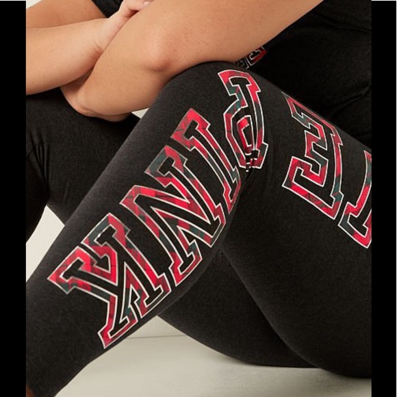 Pink Victoria’s Secret Cotton High Waist Full Length Legging NWT - Picture 3 of 8